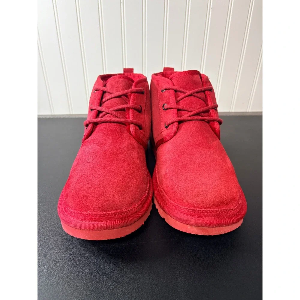 UGG Neumel Red‎ Suede Lace Up Chukka Boots 3236 Mens Size 9